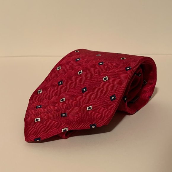 Savile Row Red Men's Neckties - Picture 2 of 7